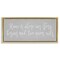 Stupell Industries Love Never Ends Sentiment Floating Frame, design by Lux + Me Designs